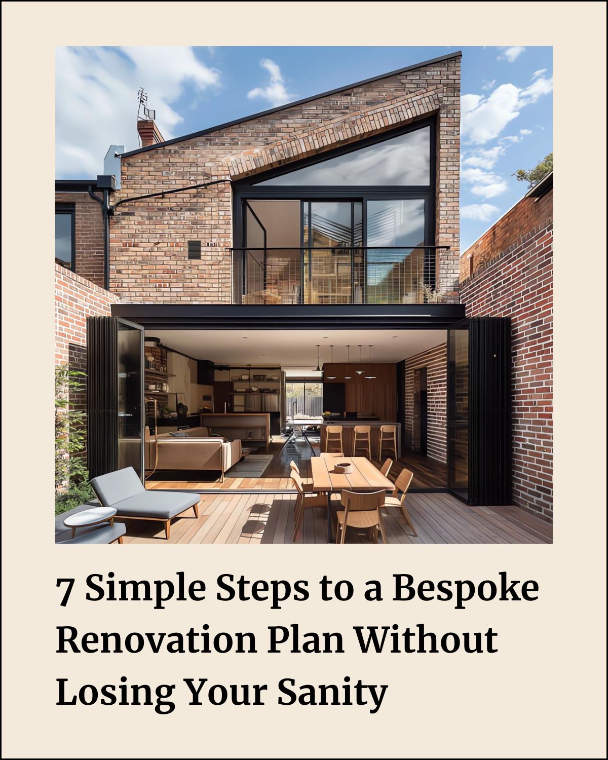 Bespoke Renovation Plan